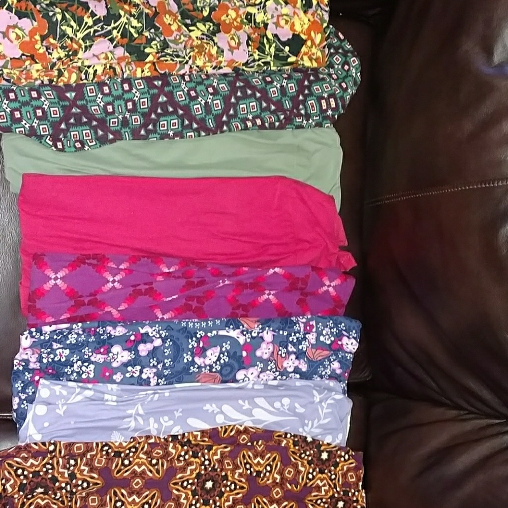 Gentle used lularoe leggings bundle tall and curvy